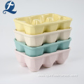 Useful Solid Speckled Color Ceramic Egg Plate